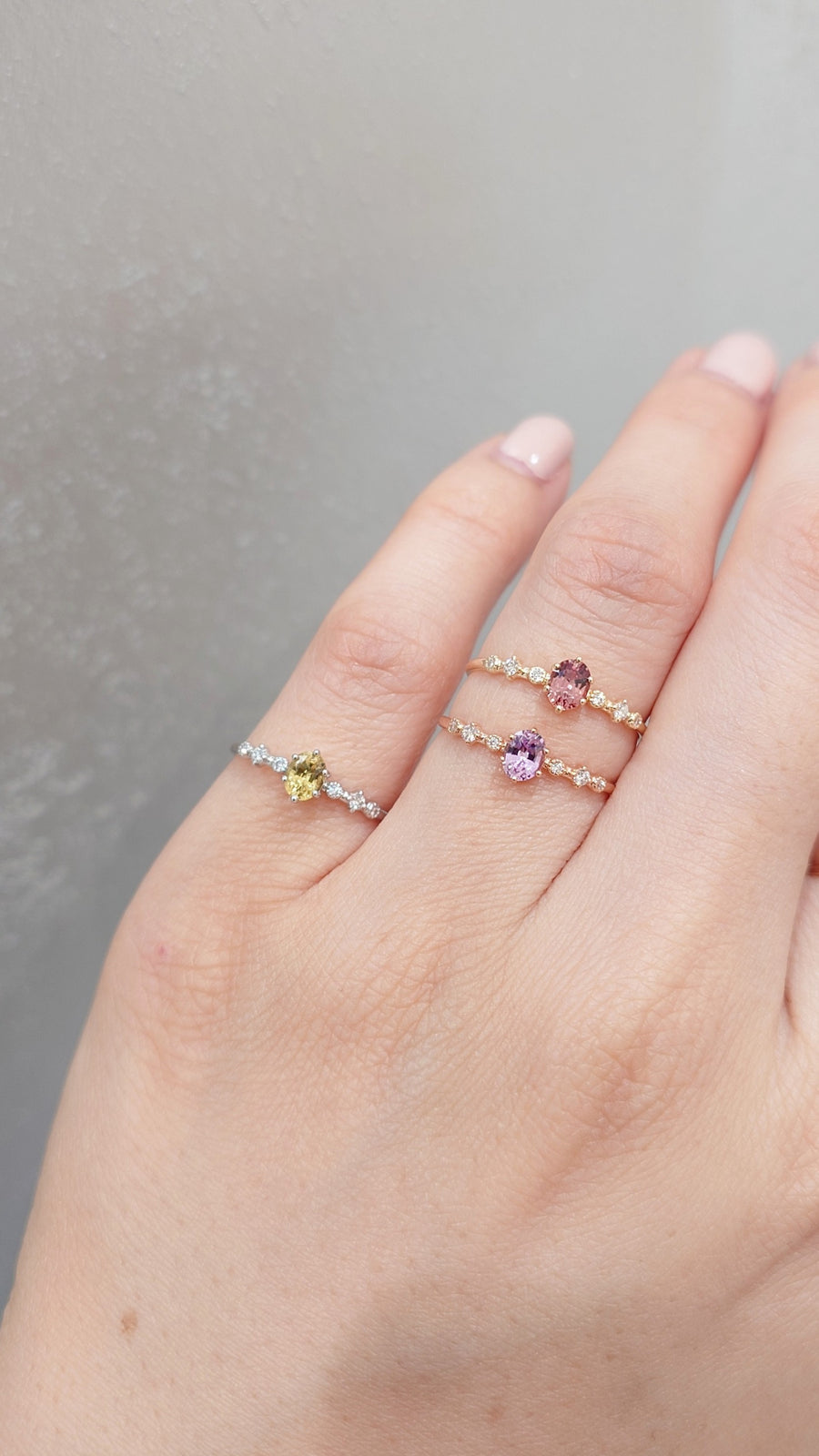 PREORDER - Petite Collection ~4.5x3.5mm Sapphire 14/18K Gold Ring