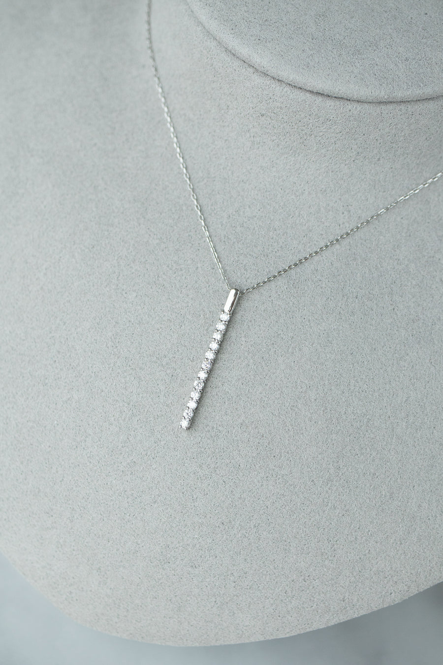 Brillance Droite Japan 0.30carat PT850 Natural Diamond Necklace