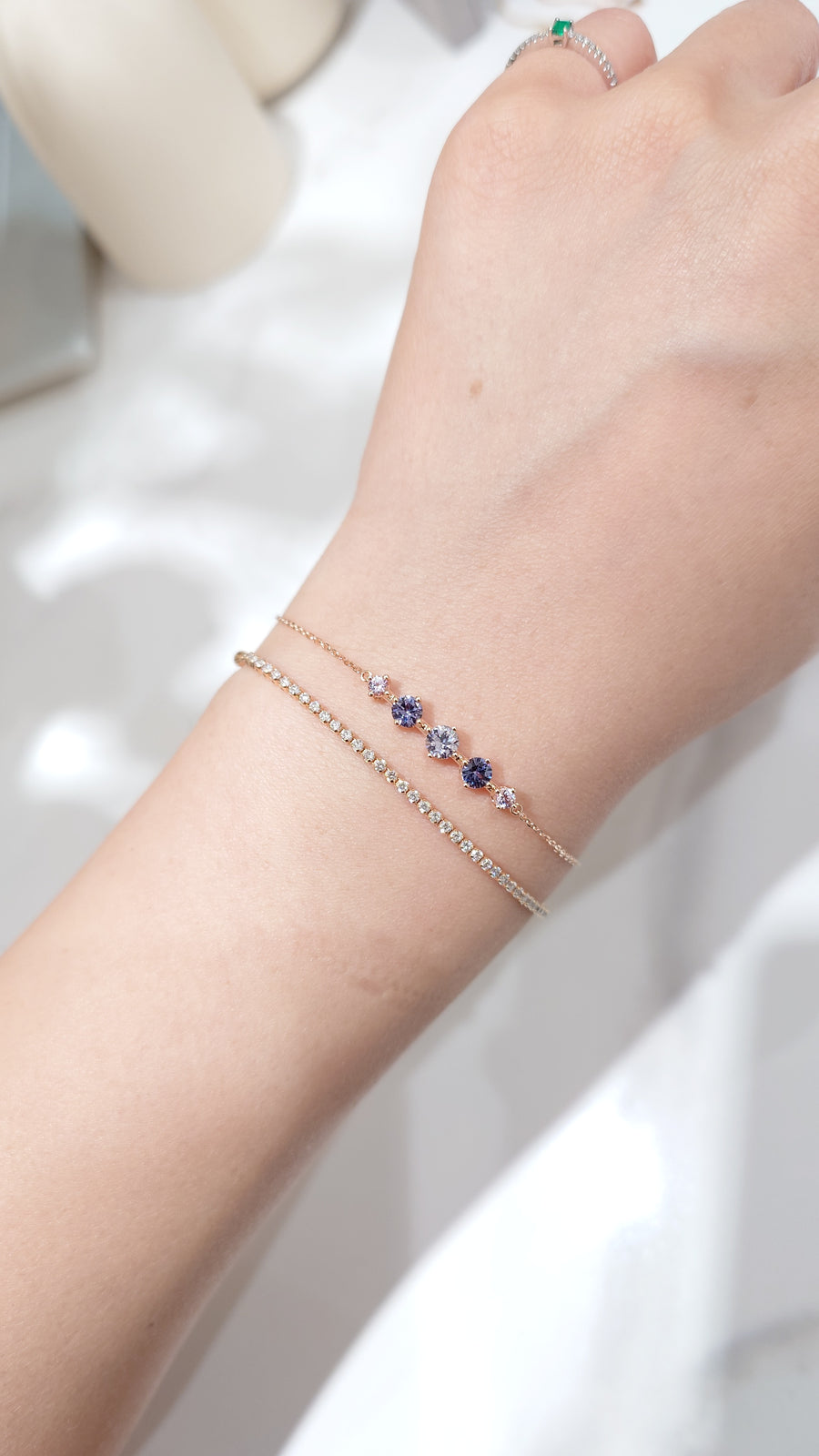 Papillon Machaon Spinel total 0.88ct 18K Rose Gold Bracelet