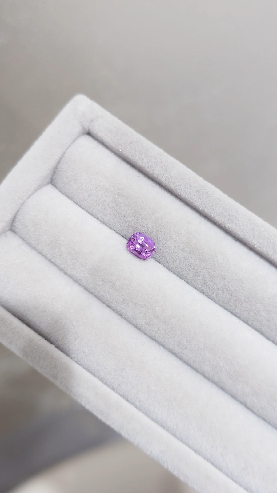 Loose Stone - Purplish Pink Cushion Sapphire 0.93ct (With Certificate)