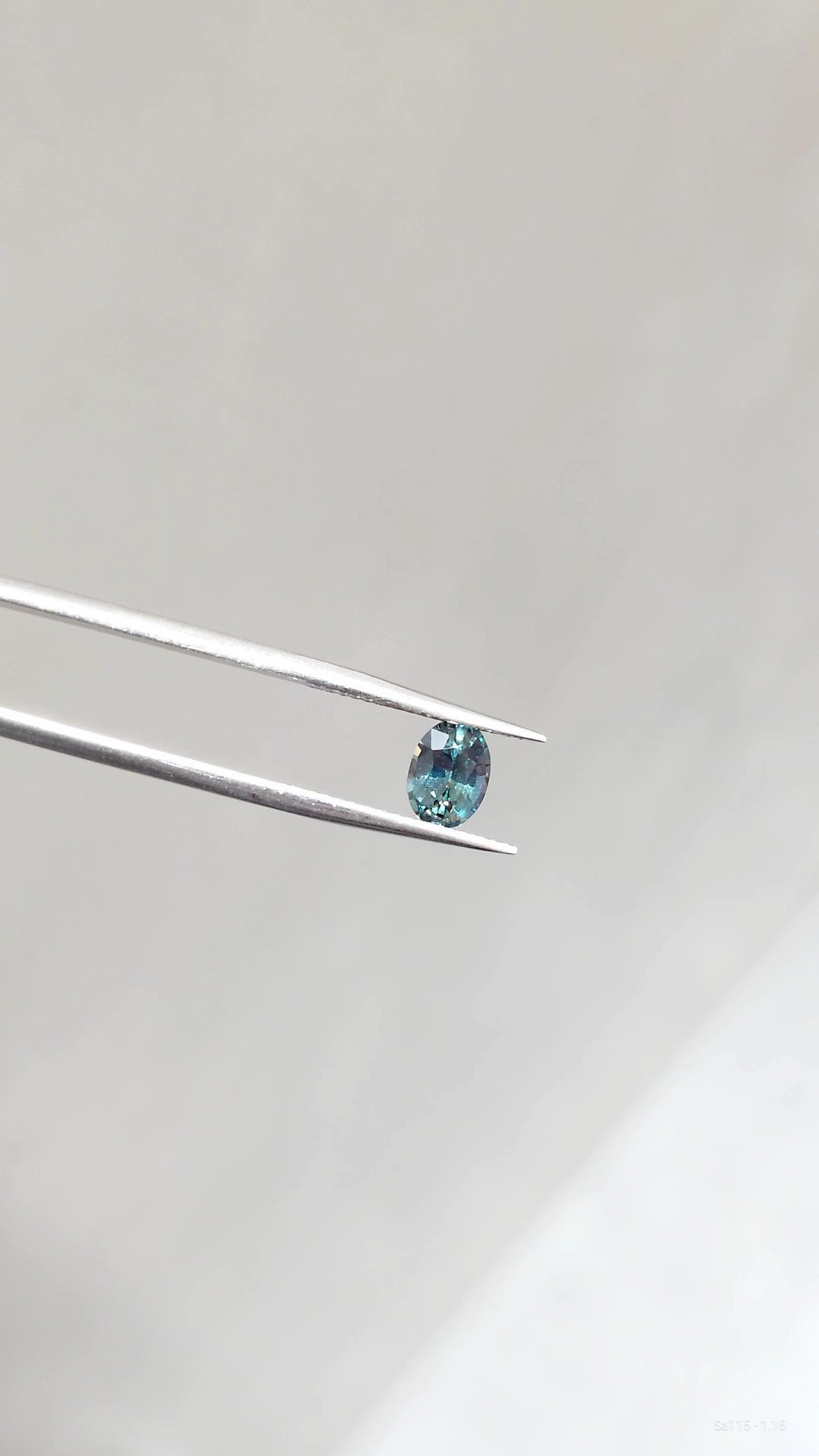 Loose Stone - Teal Green Oval Sapphire 1.15ct (With Certificate)