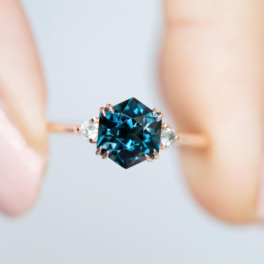 Hexagon Blue Topaz