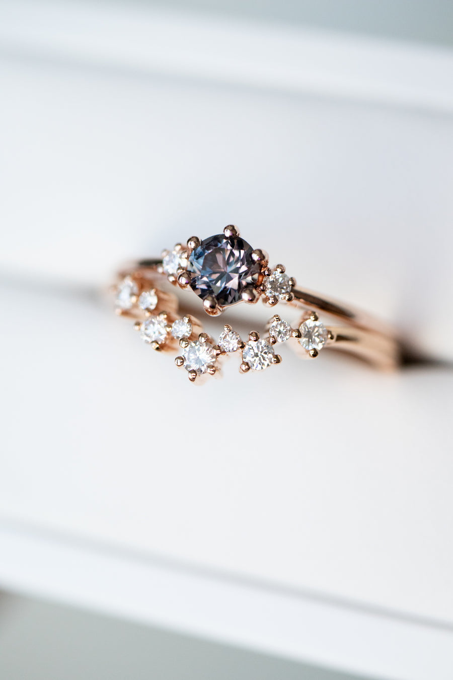 Starry Top Quality Diamond 18K Stacking Ring
