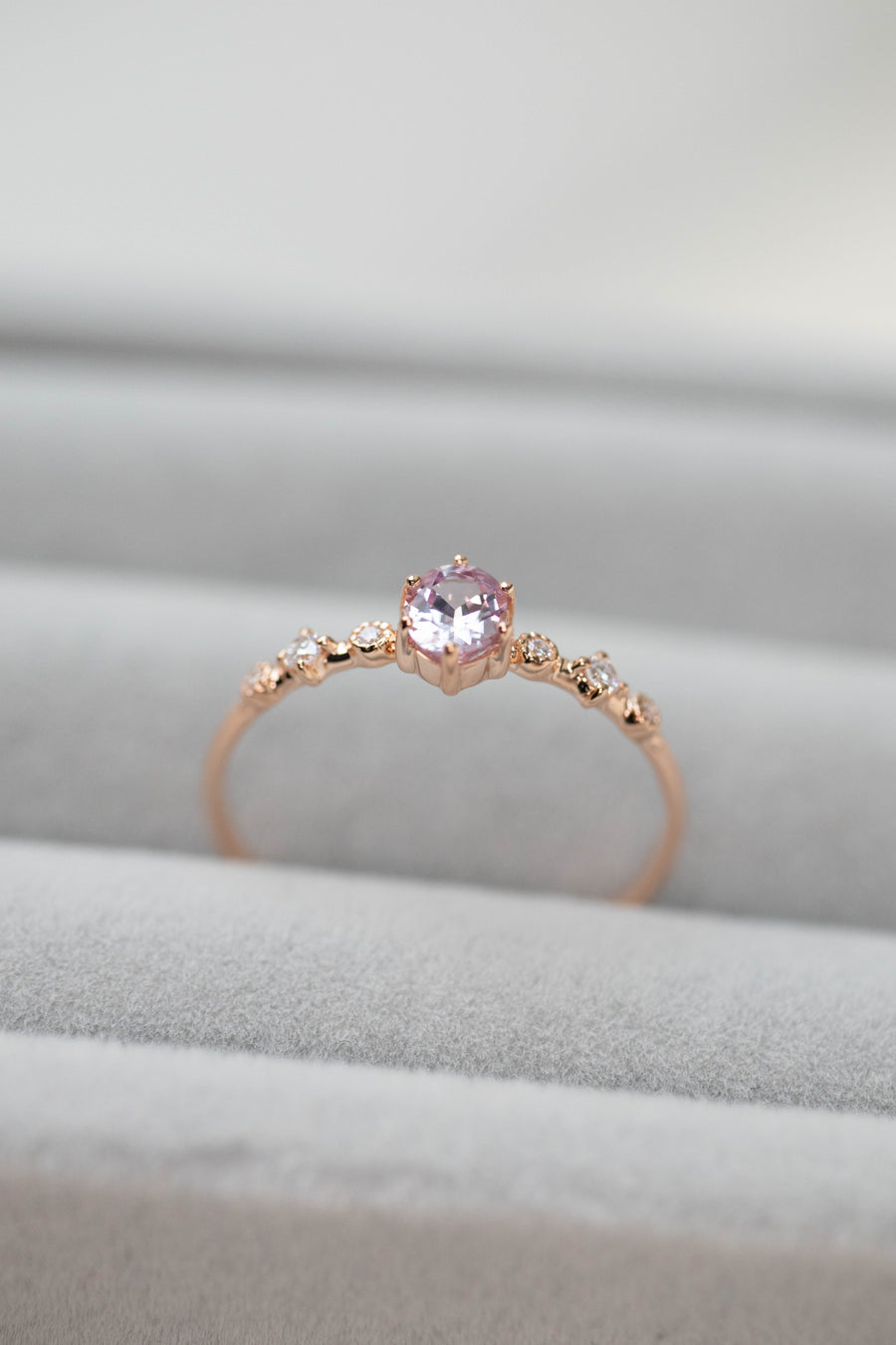 PREORDER - Petite Collection ~4.5x3.5mm Sapphire 14/18K Gold Ring