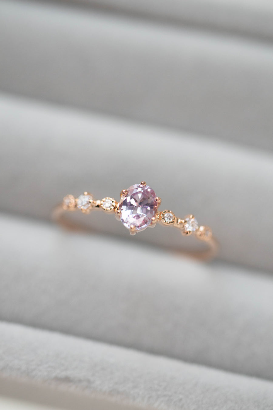 PREORDER - Petite Collection ~4.5x3.5mm Sapphire 14/18K Gold Ring