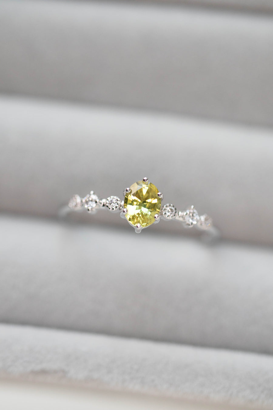 PREORDER - Petite Collection ~4.5x3.5mm Sapphire 14/18K Gold Ring