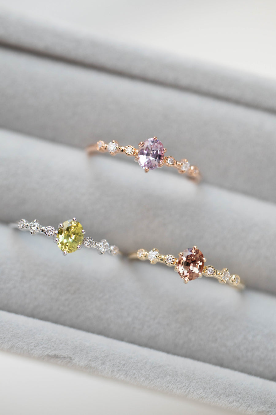 PREORDER - Petite Collection ~4.5x3.5mm Sapphire 14/18K Gold Ring