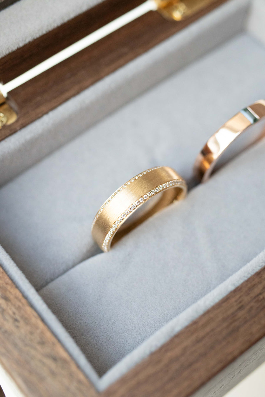 Roméo et Juliette Sapphire 14/18K Gold Wedding Rings