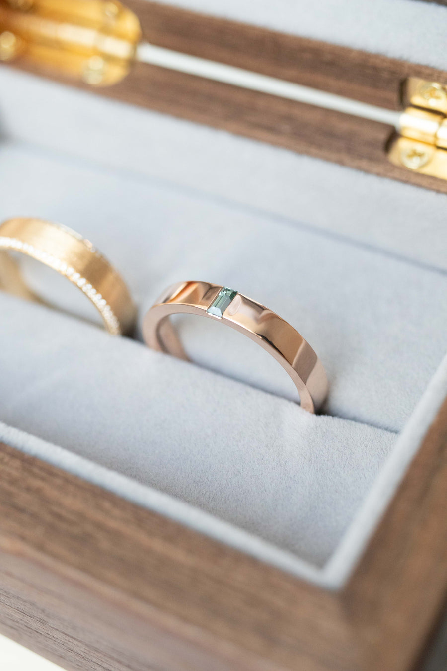 Roméo et Juliette Sapphire 14/18K Gold Wedding Rings