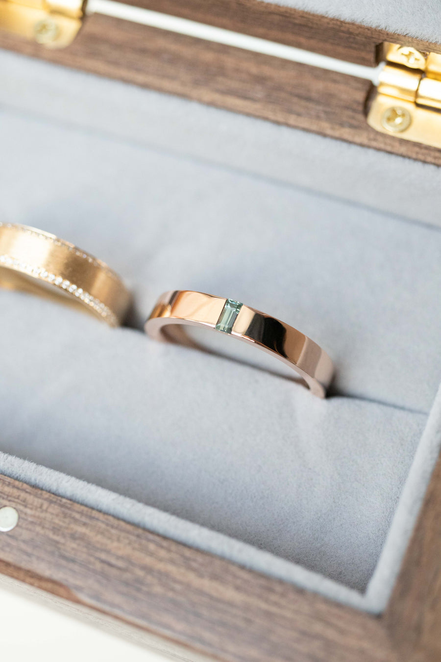 Roméo et Juliette Sapphire 14/18K Gold Wedding Rings