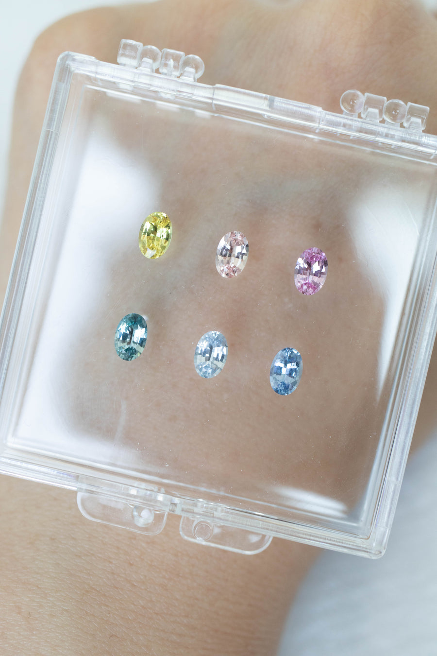 PREORDER - Petite Collection ~6x4mm Sapphire & diamonds 14/18K Gold Ring