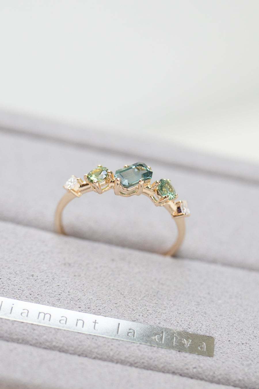 Papakolea Sapphire total ~0.66ct 14K Yellow Gold Ring