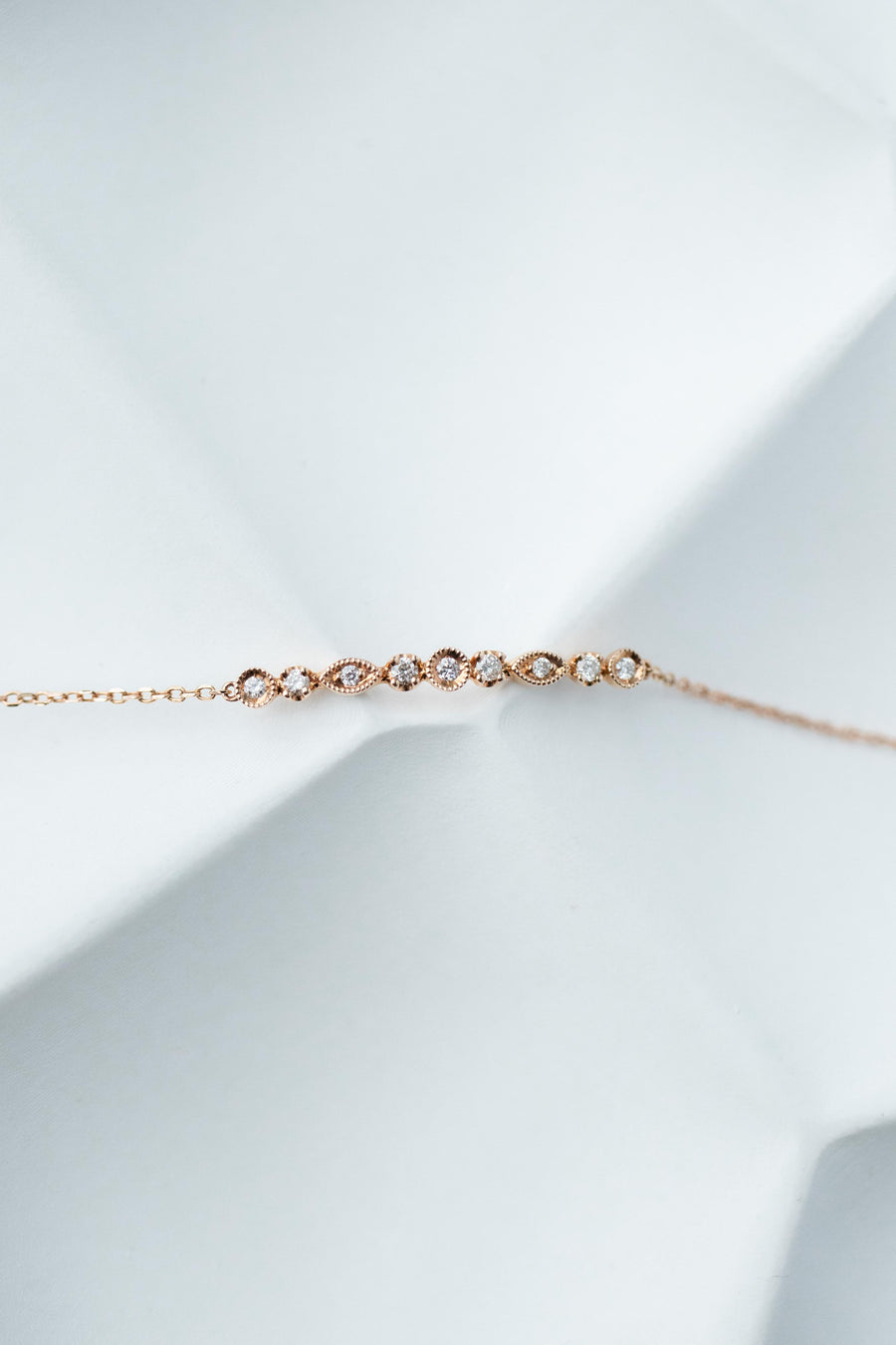 Marquise and round-shaped Diamond 18K Gold Bracelet