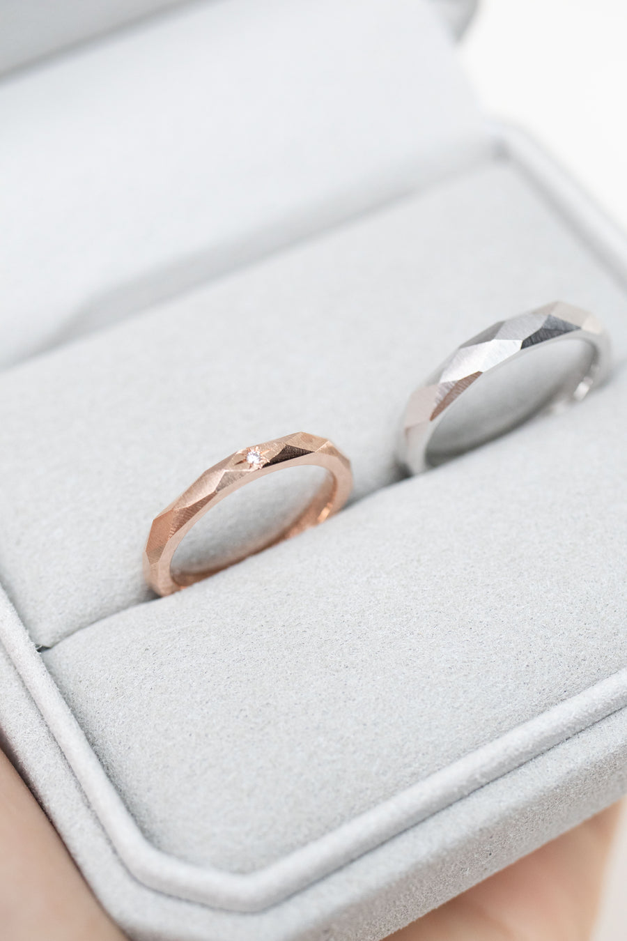 Âme soeur 14/18K/PT Gold Wedding Rings