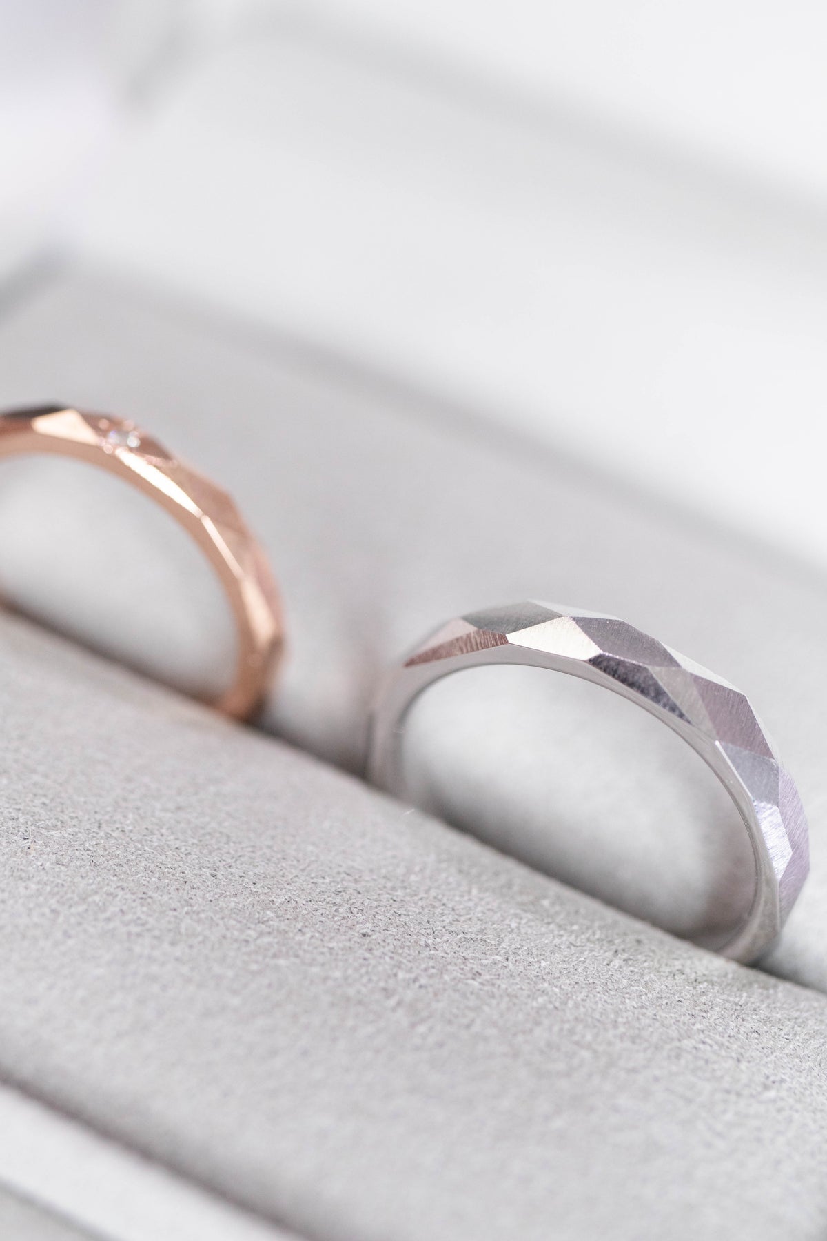 Âme soeur 14/18K/PT Gold Wedding Rings