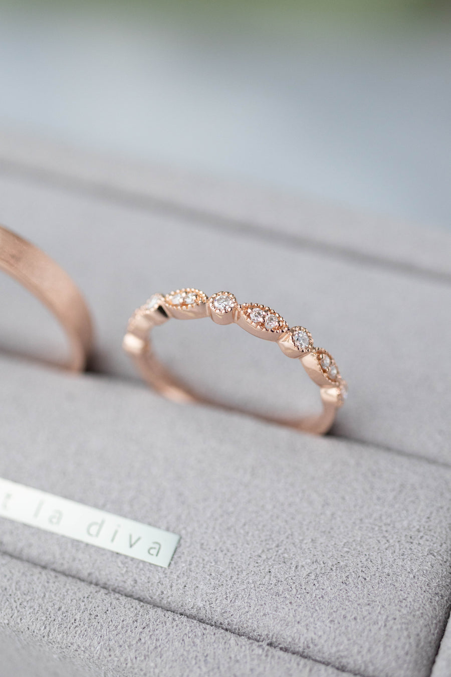 Le protagoniste de la vie Diamond 14/18K/PT Gold Wedding Rings