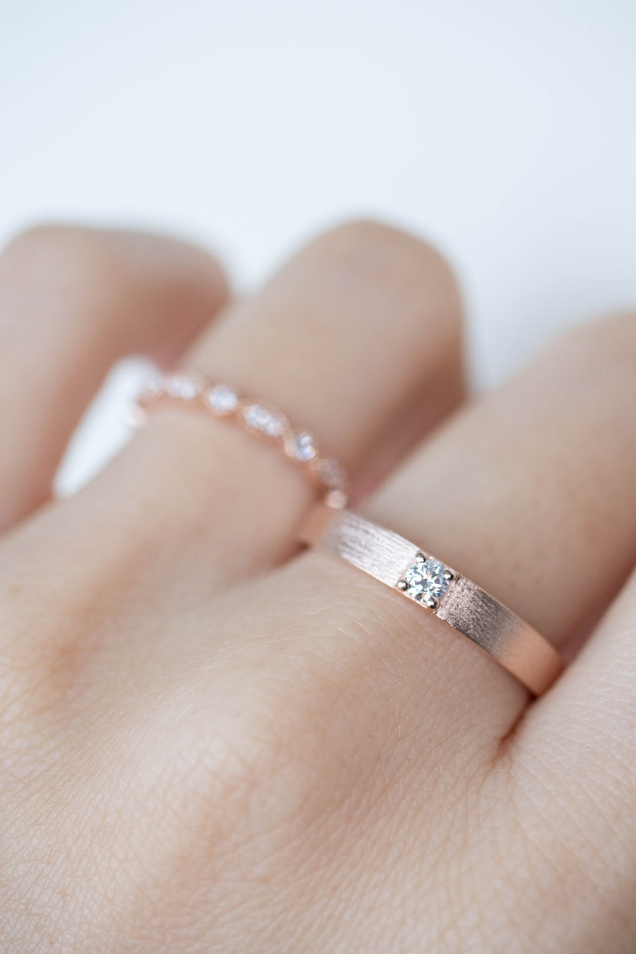 Le protagoniste de la vie Diamond 14/18K/PT Gold Wedding Rings
