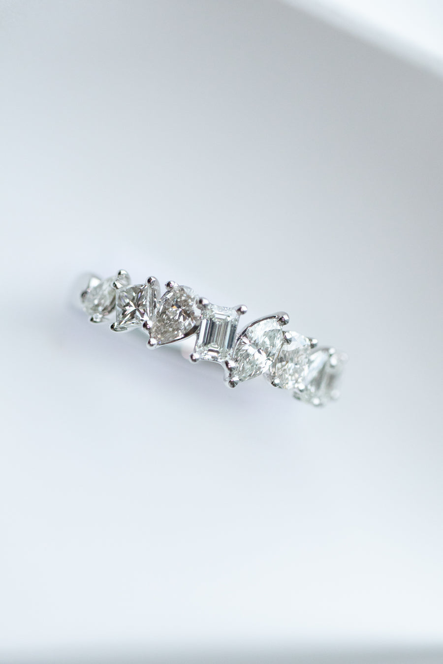 Multi Shape ~0.90carat Diamond 18K Yellow Gold Ring