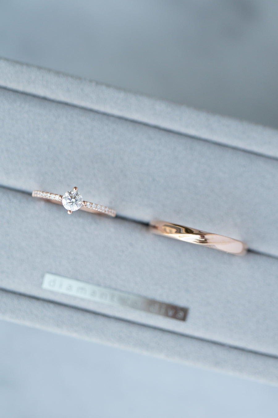 Une promesse à vie GIA Diamond 14/18K/PT Gold Wedding Rings