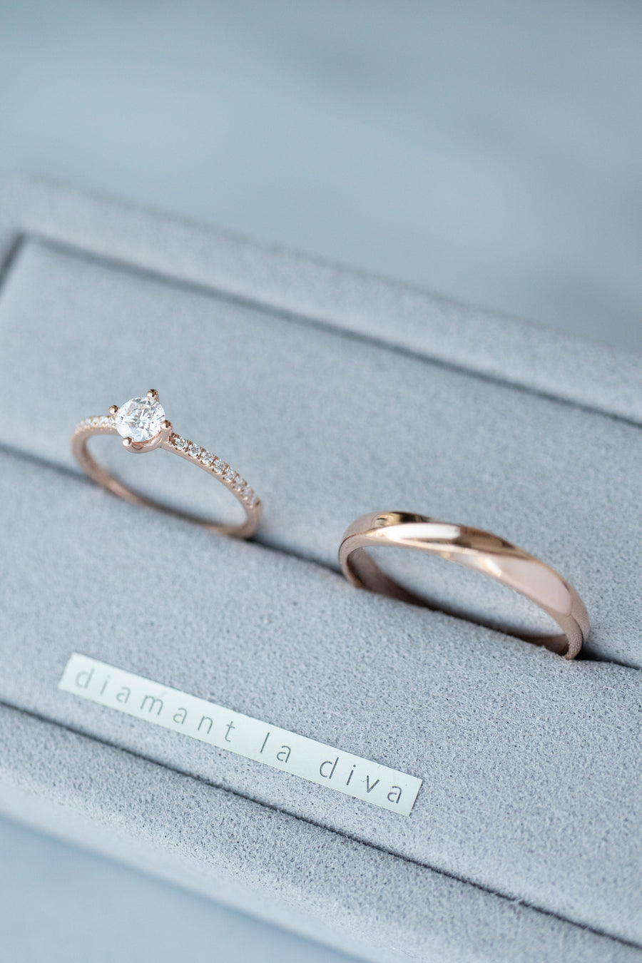 Une promesse à vie GIA Diamond 14/18K/PT Gold Wedding Rings