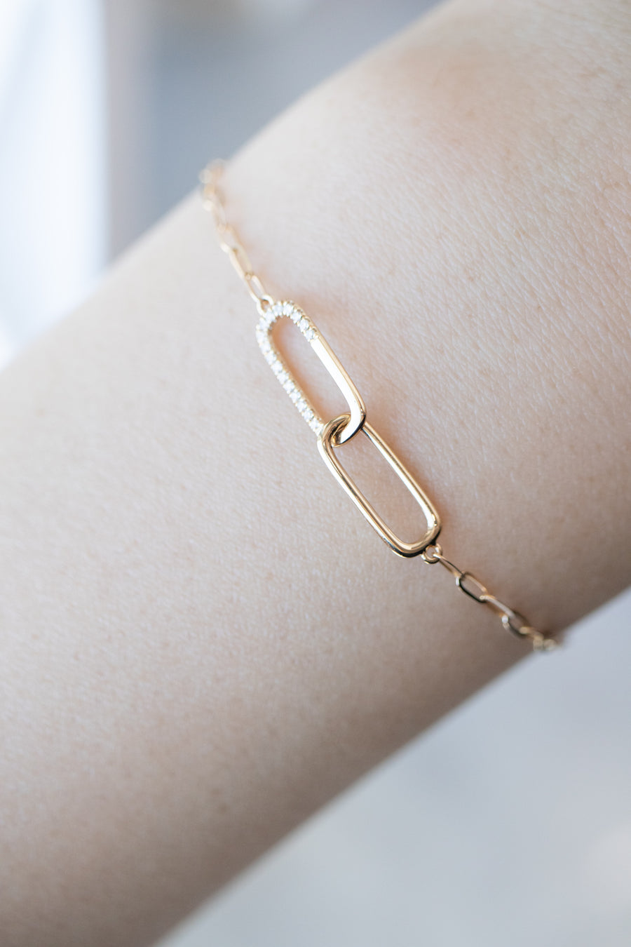 PREORDER - Double Knot Top Quality Diamond 18K Gold Bracelet