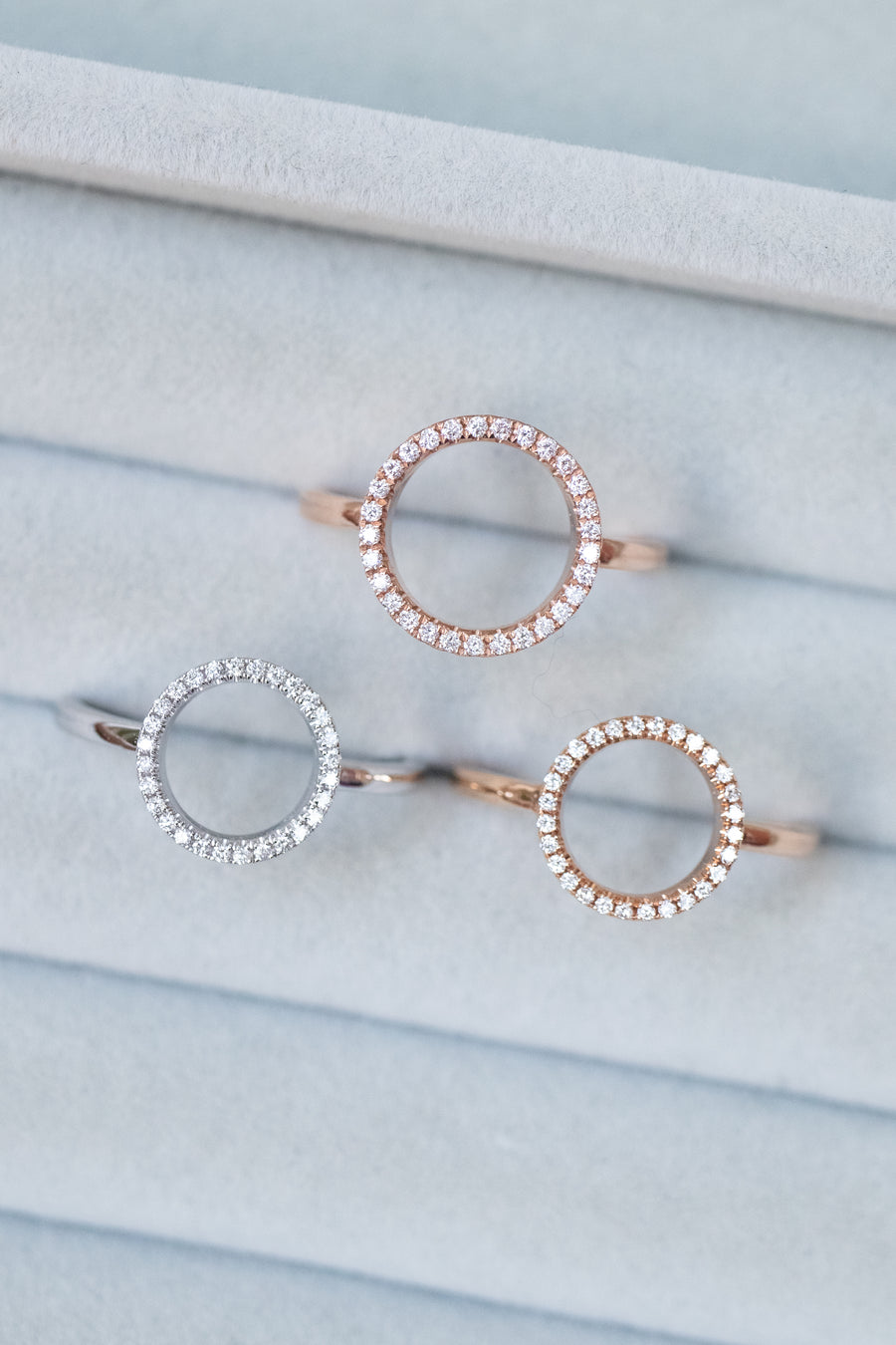 Perfection Circle 14K/18K Gold Diamond Ring