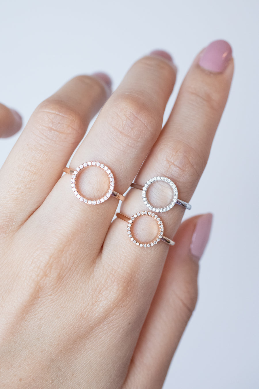 Perfection Circle 14K/18K Gold Diamond Ring