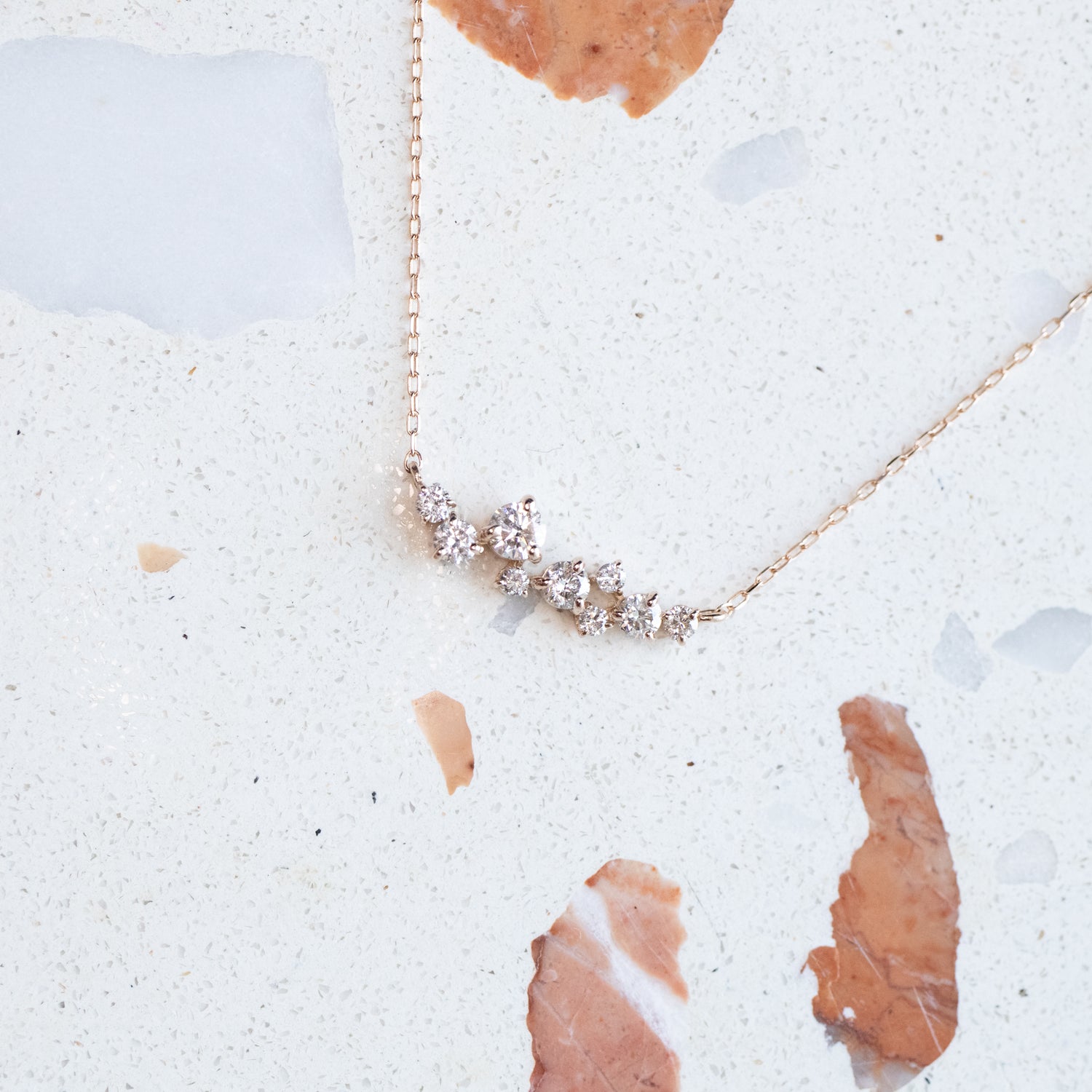 Étoiles H-K Colour Natural Diamond 18K Gold Necklace