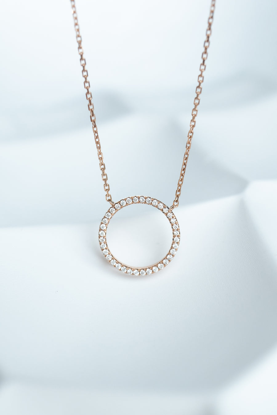 PREORDER - Diamant O Top Quality Diamond 14/18K Gold Necklace