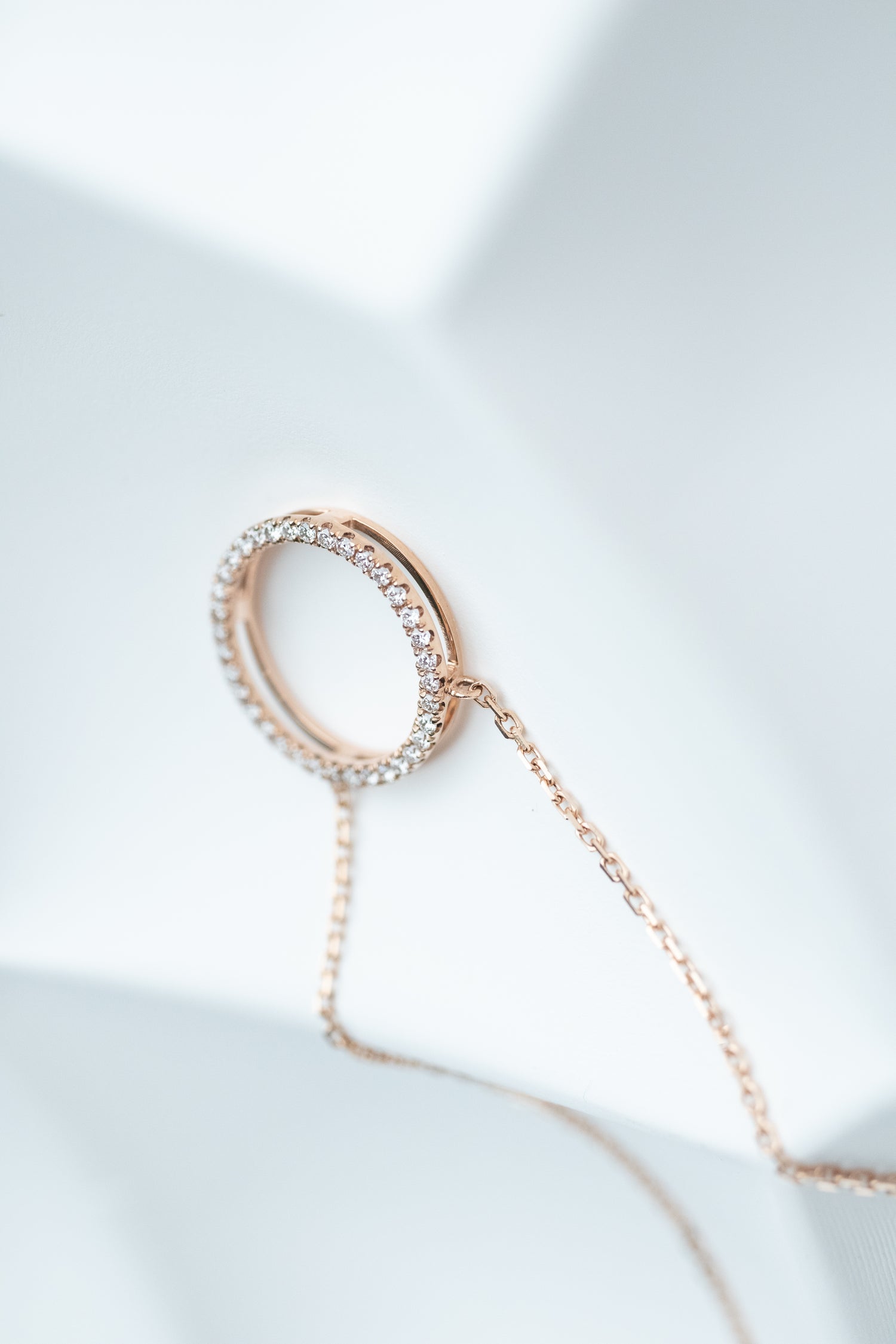 PREORDER - Diamant O Top Quality Diamond 14/18K Gold Necklace